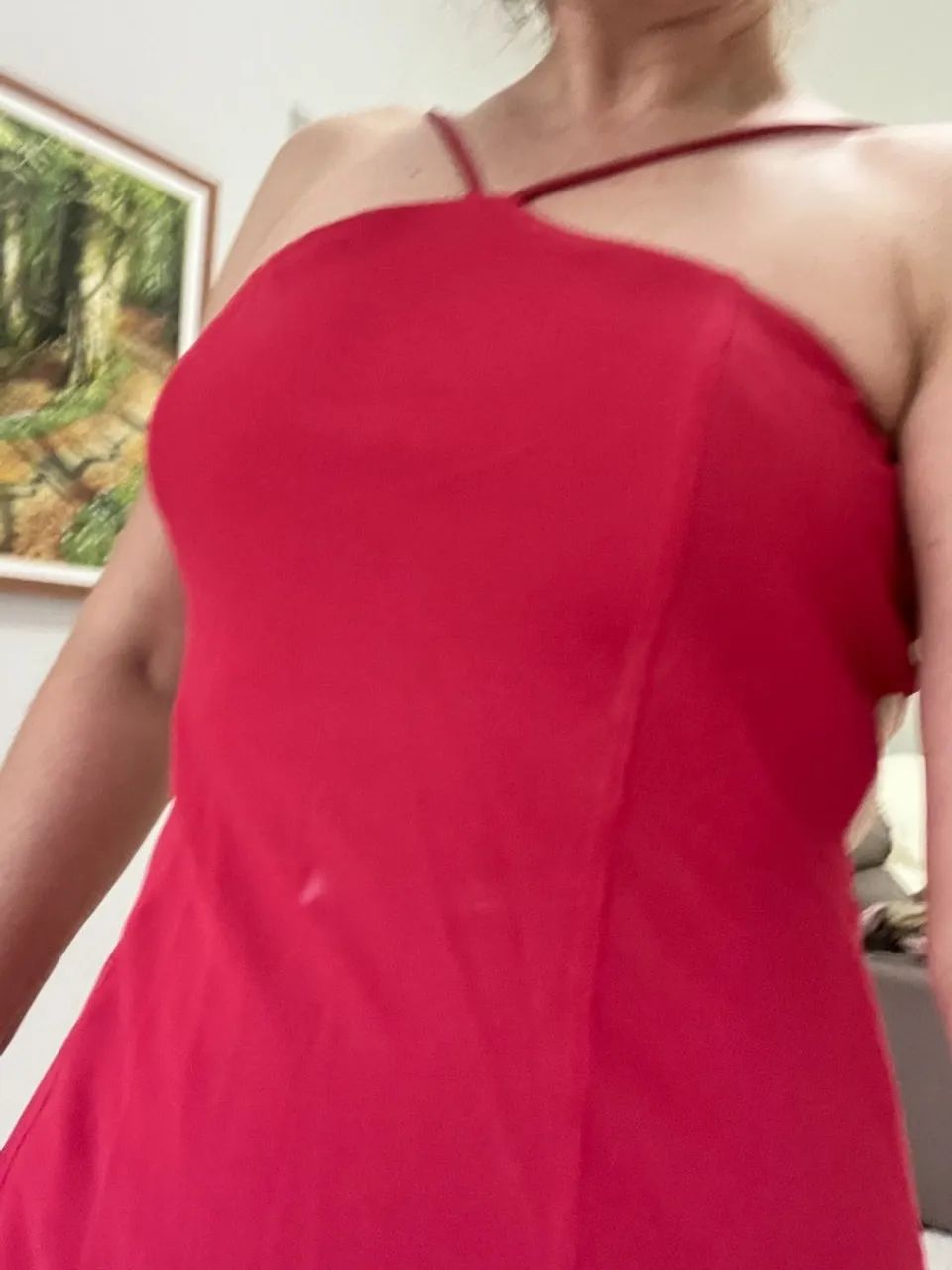 Vestido longo marsala festas tam. M - Foto 4
