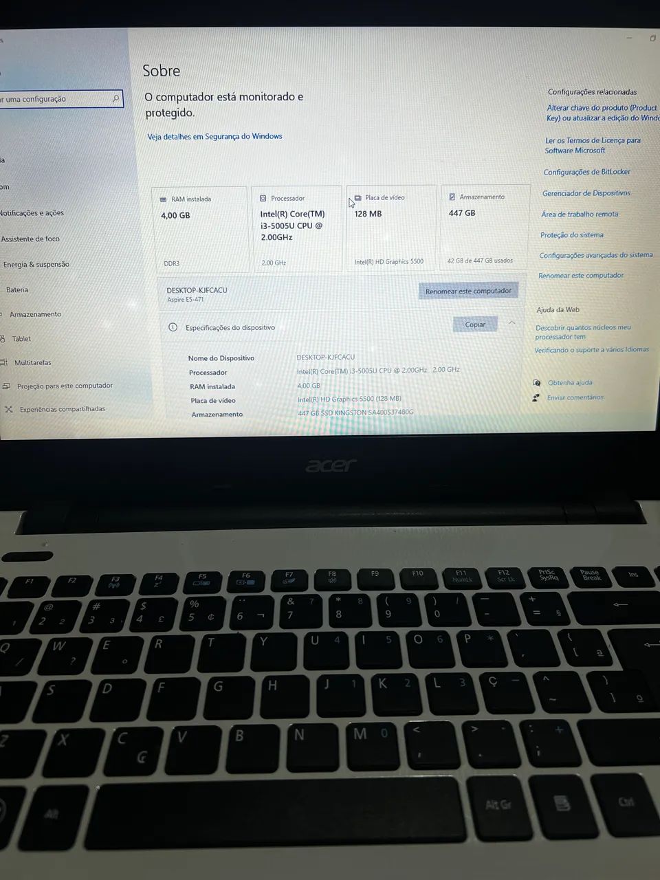 Notebook Acer Aspire E5-471 - Foto 2