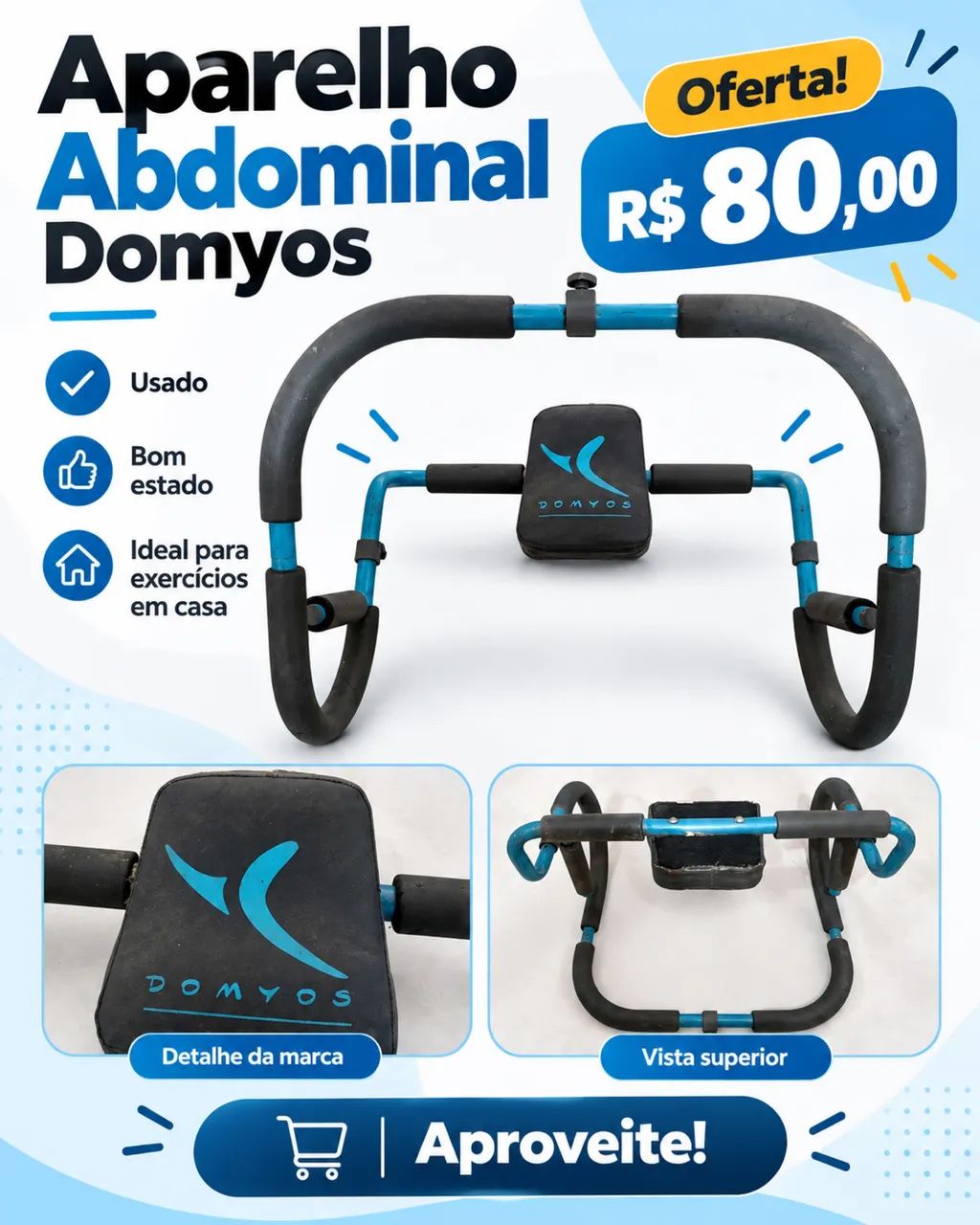 Aparelho abdominal domyos  - Foto 4