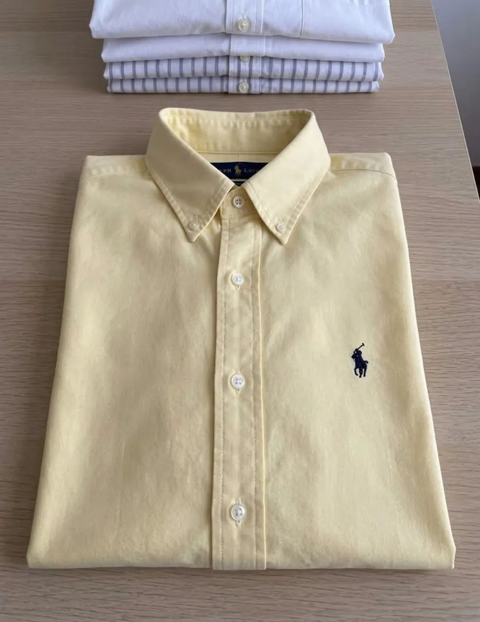 Camisa Ralph Lauren aço