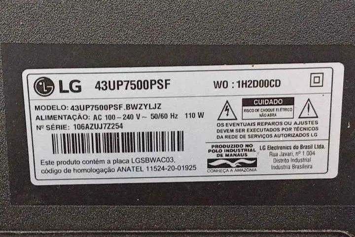 Smart TV LG de 43 polegadas para retirada de peças - Foto 2