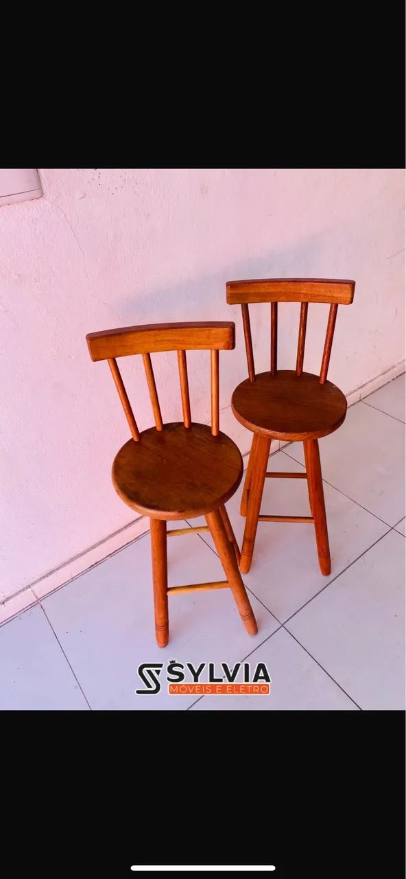 Banquetas angelim assento redondo 
