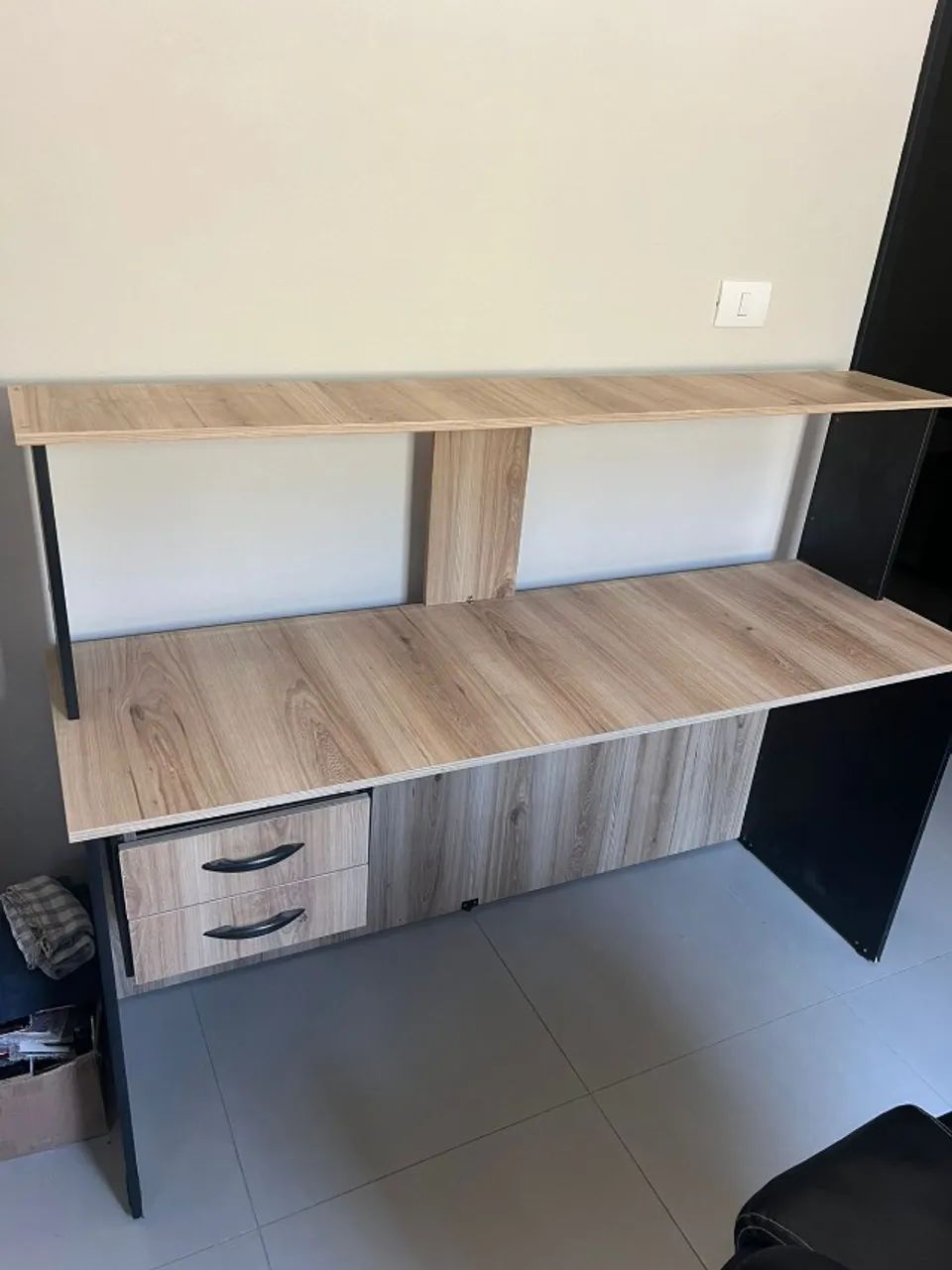 Móvel Mesa Balcão MDF com 2 gavetas