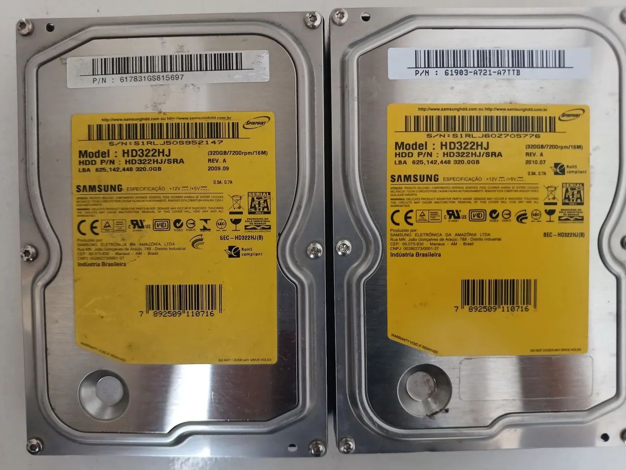 2 HDs Samsung 320 GB 100% saudável  - Foto 4