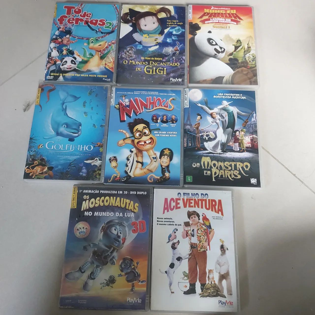 Lote 8 DVDs infantil 55 