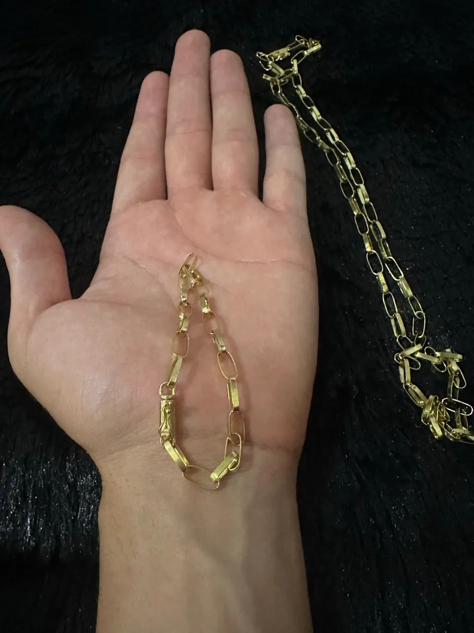 Cordão e pulseira de moeda antiga  - Foto 3