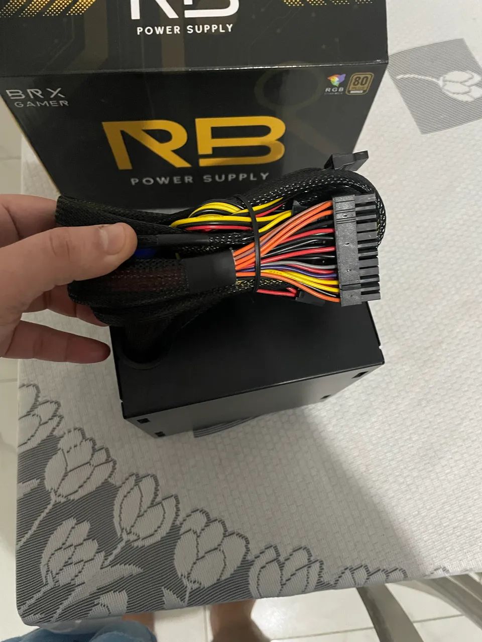 Fonte RB 750w plus bronze + pfc ativo (NOVA) - Foto 4