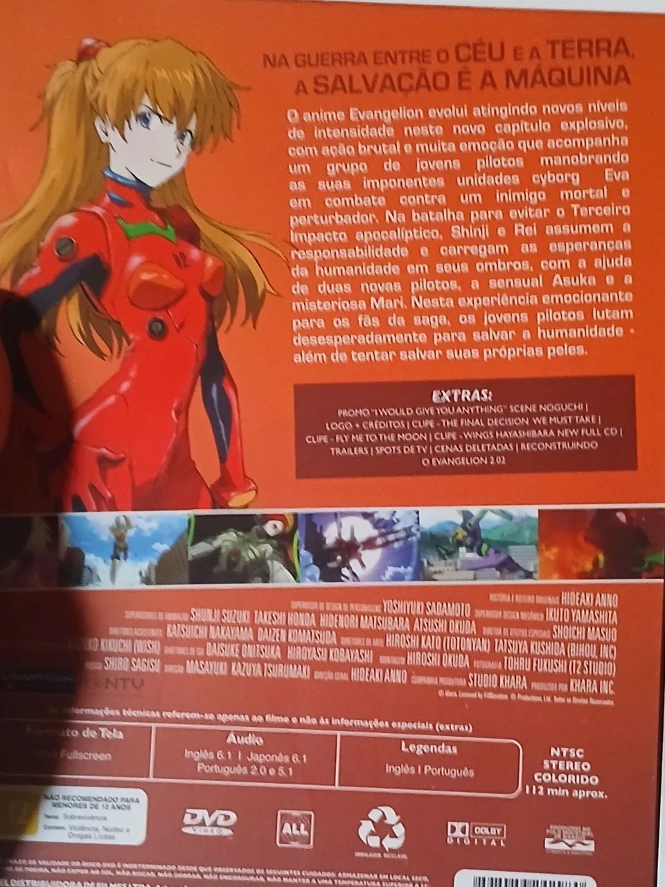 Dvd Evangelion 2.0 duplo com luva - Foto 3