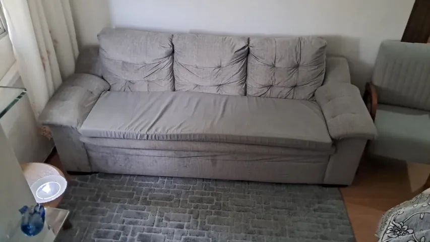 Sofá 3 lugares (com capa e estofado) - Foto 4