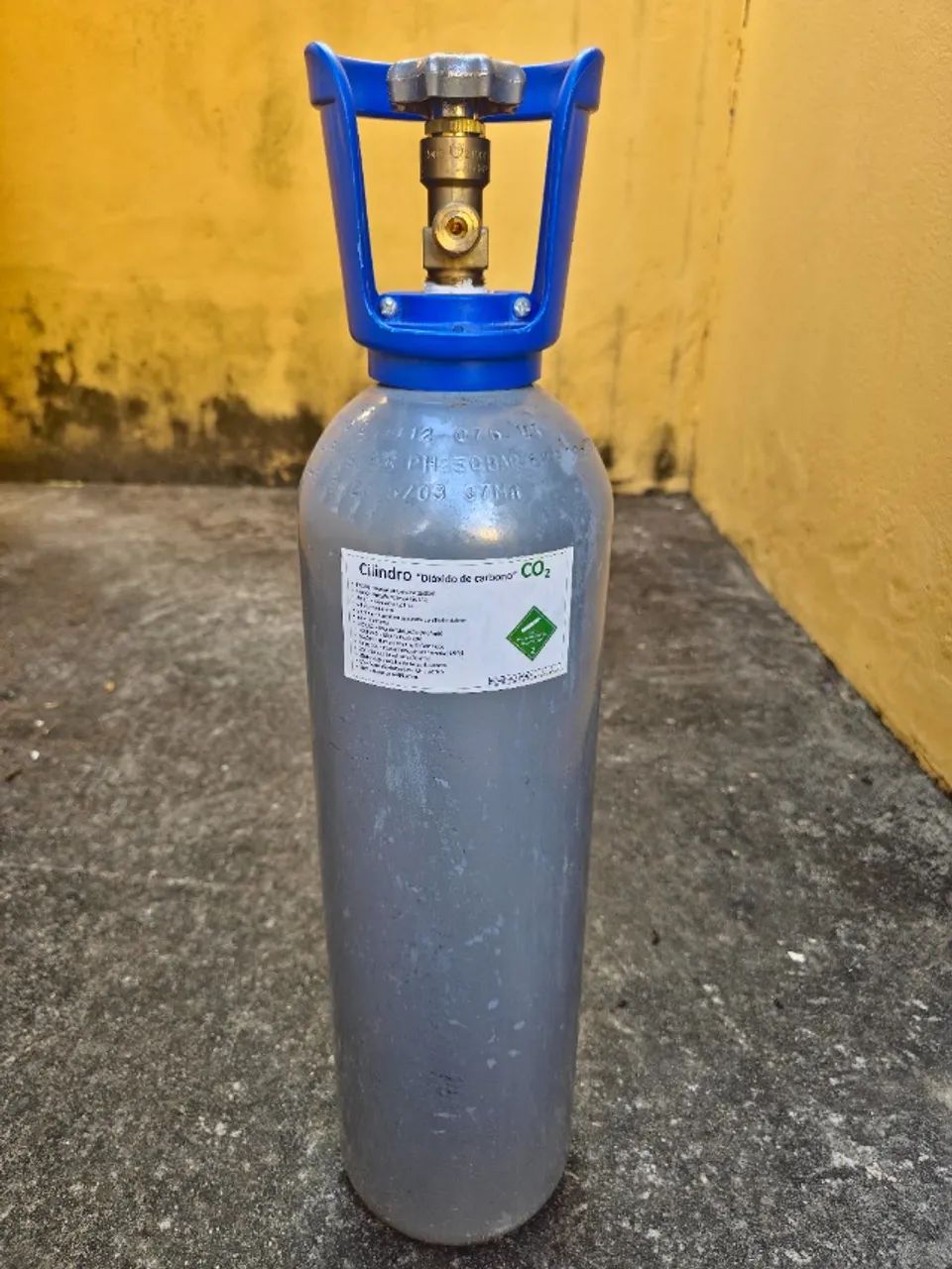 Cilindro CO2 6KG 16 CM, tara seg 4,8 KG