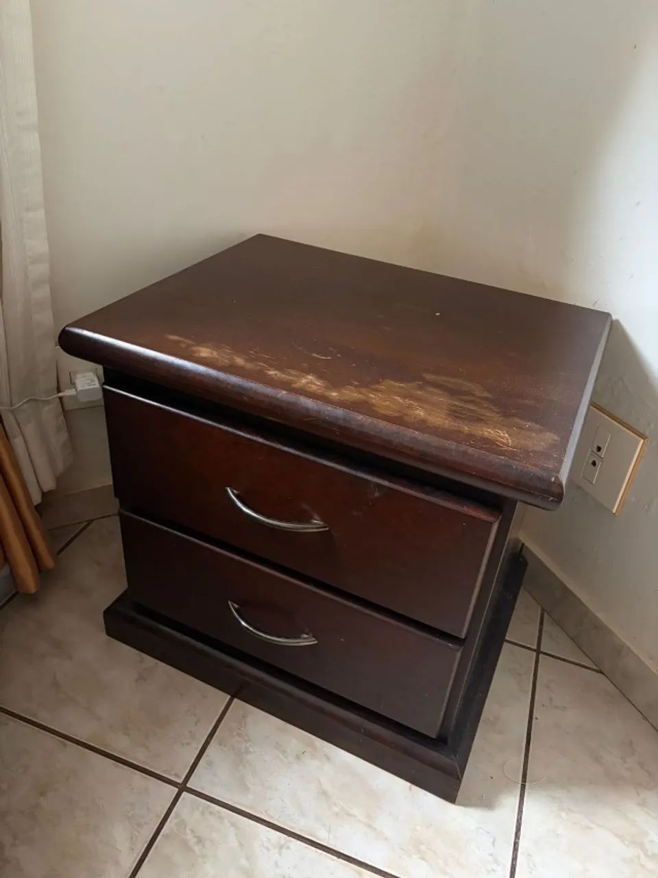 Mesa de cabeceira em madeira - Foto 5