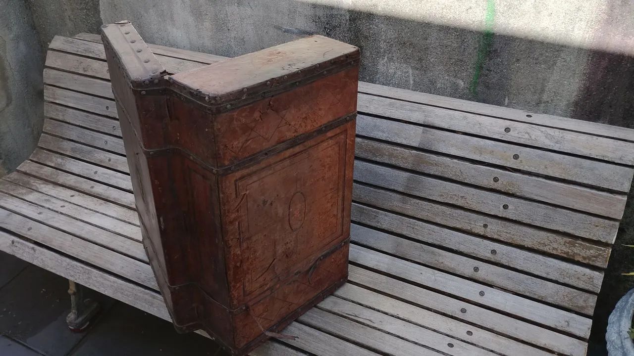 Mala Caixeiro AOS Couro Antigo - Foto 5