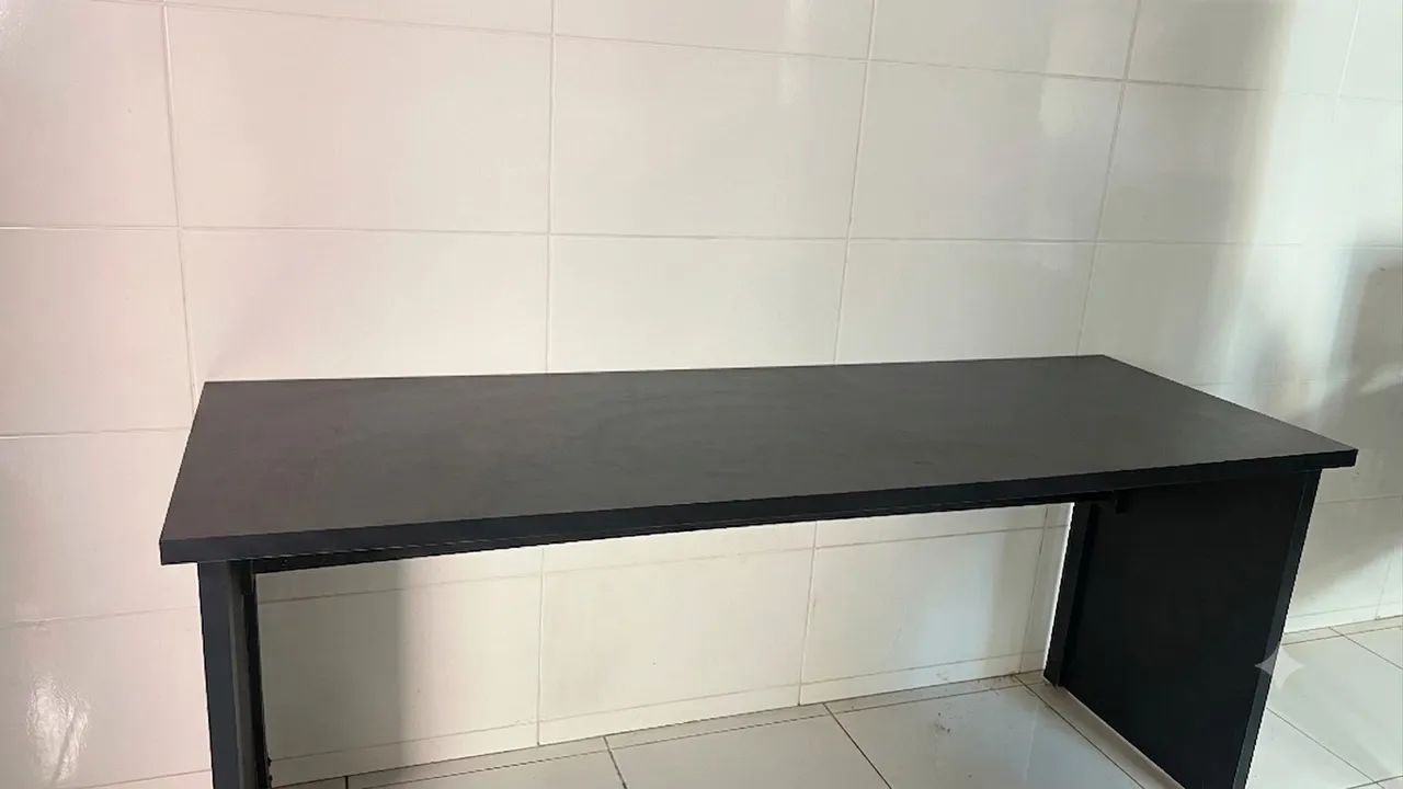 Mesa de escritório MDF com Madeira - Foto 2