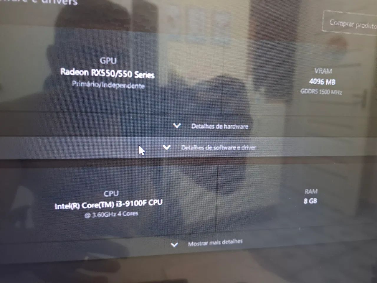 Vendo pc gamer core i3 de 9 com tv de 32 polegadas  - Foto 2