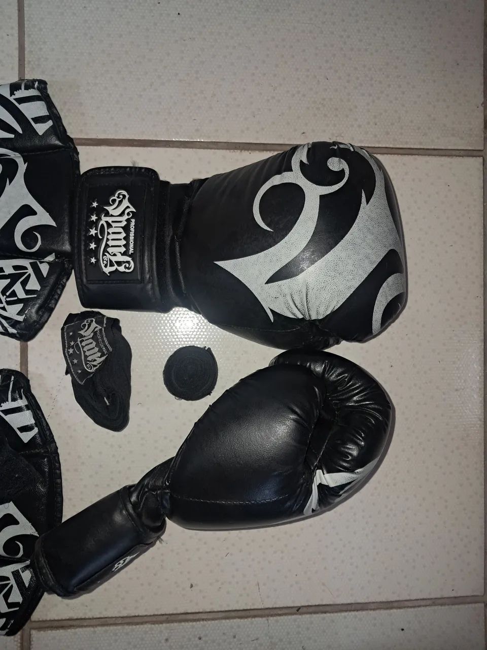 luvas12oz caneleira e bandagem - Foto 5