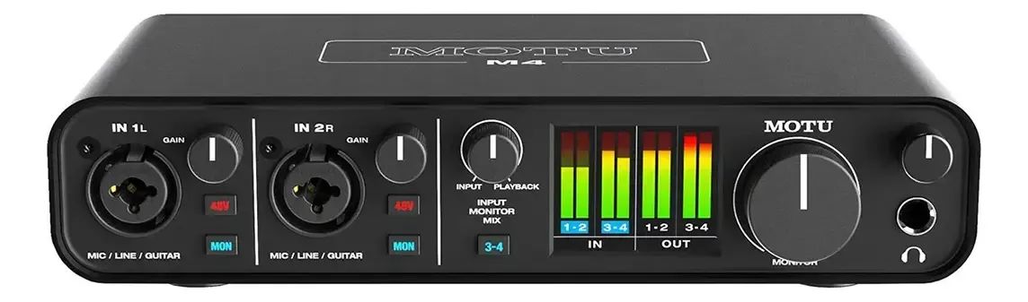 Motu M4 Interface Usb 4x4 + Midi 32 Bits / 192k - Equipamentos e