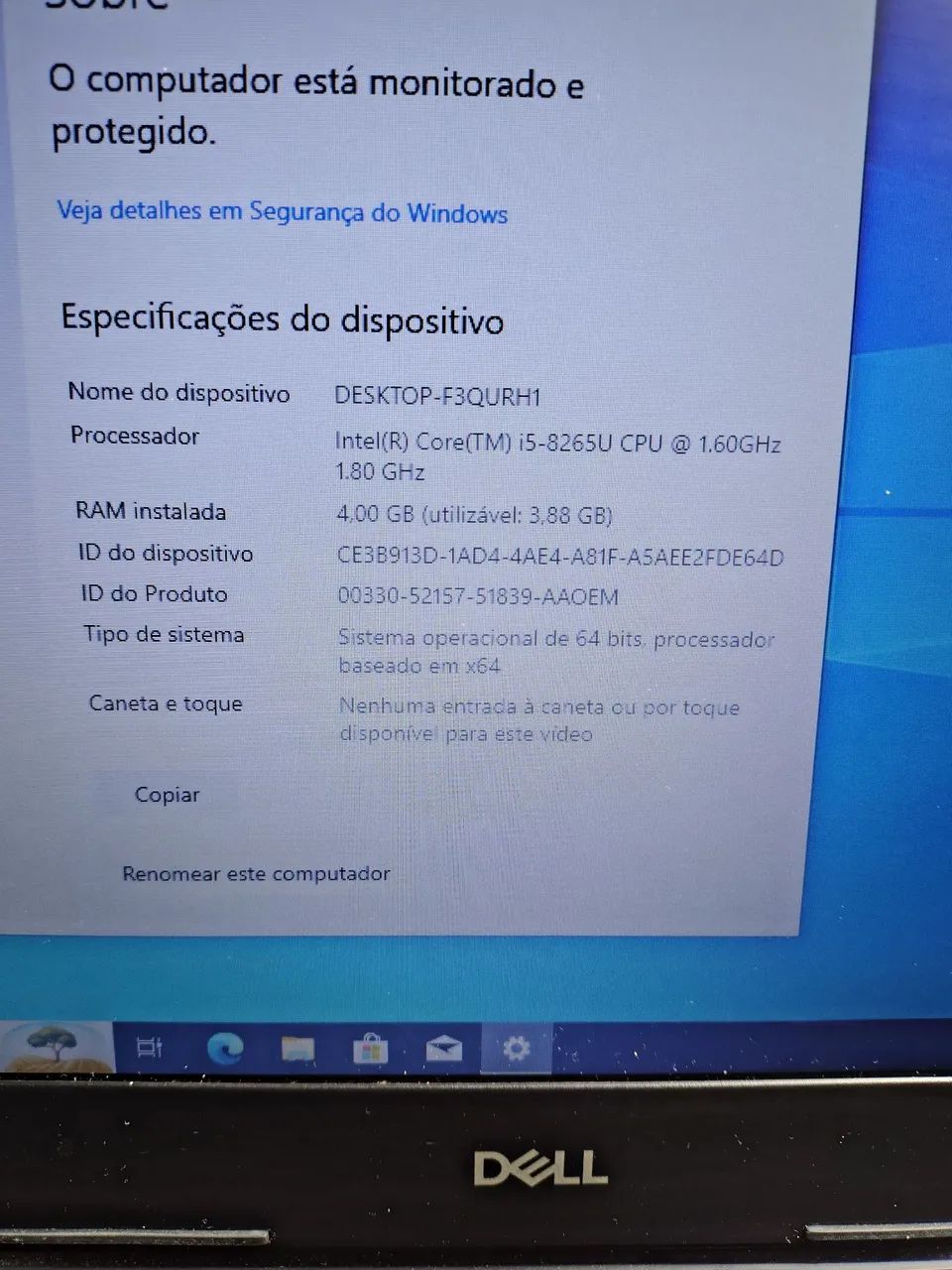 Notebook Dell Procesador Intel(R) Core(TM) i5-8265U a 1,6 - Foto 4