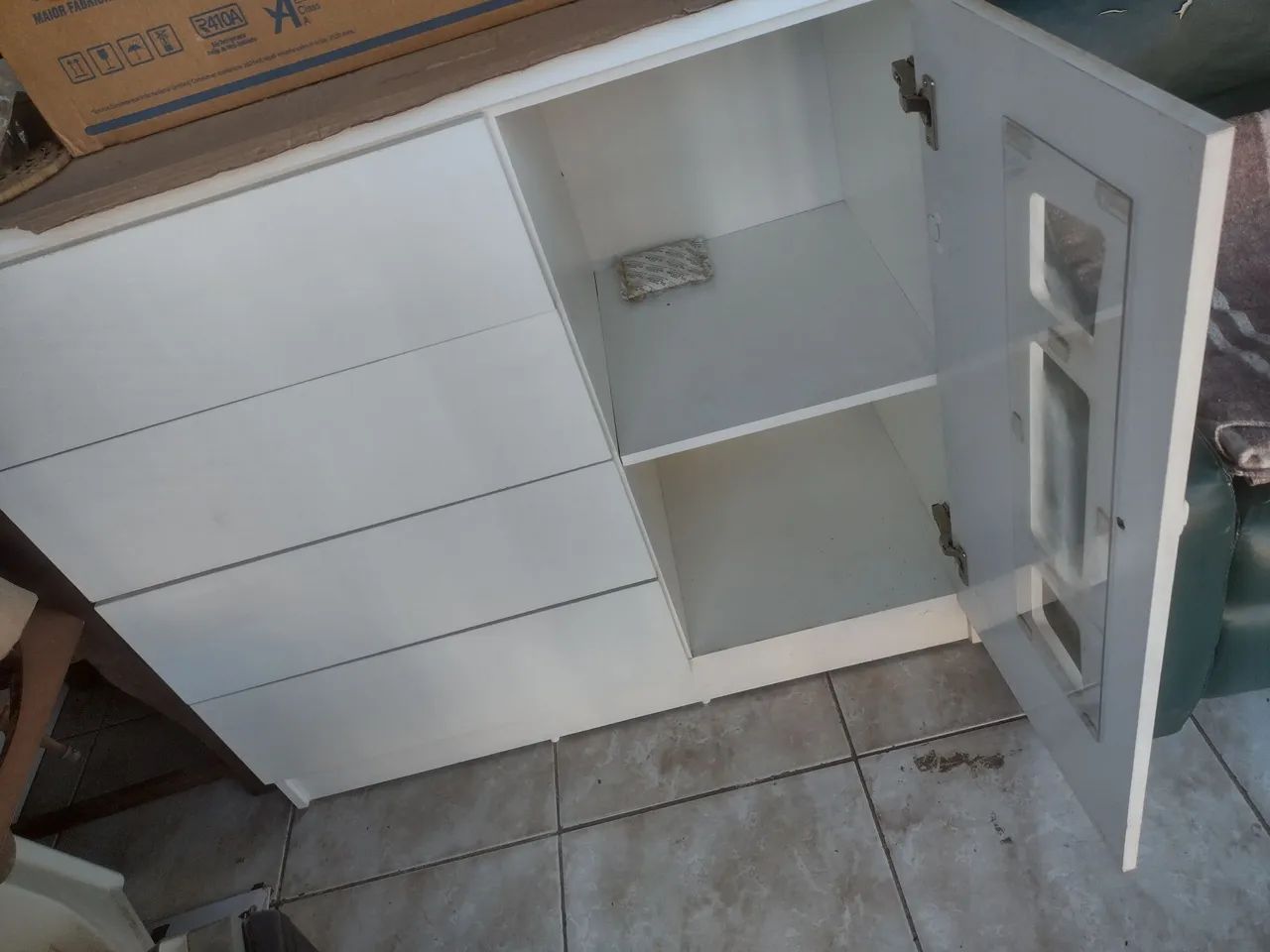 CÔMODA MDF BRANCA - Foto 2