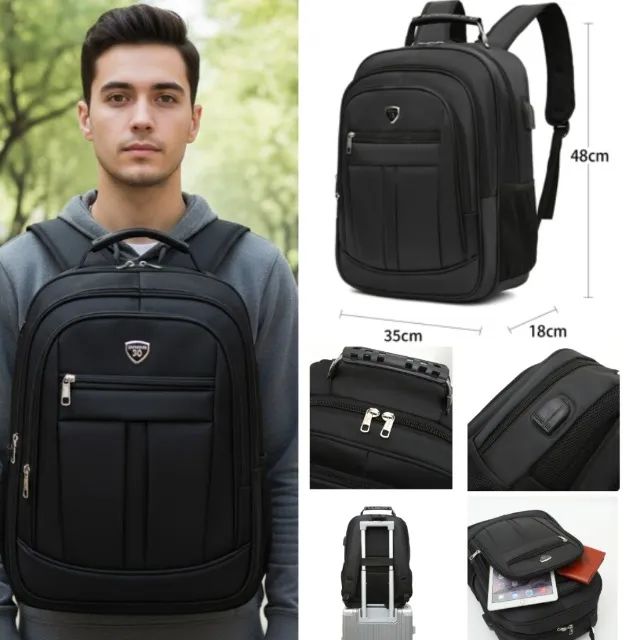  Mochilas Volta as Aulas Faculdade Trabalho Reforçadas Impermeáveis - Foto 5
