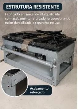 Fogão industrial 2 bocas - Foto 3