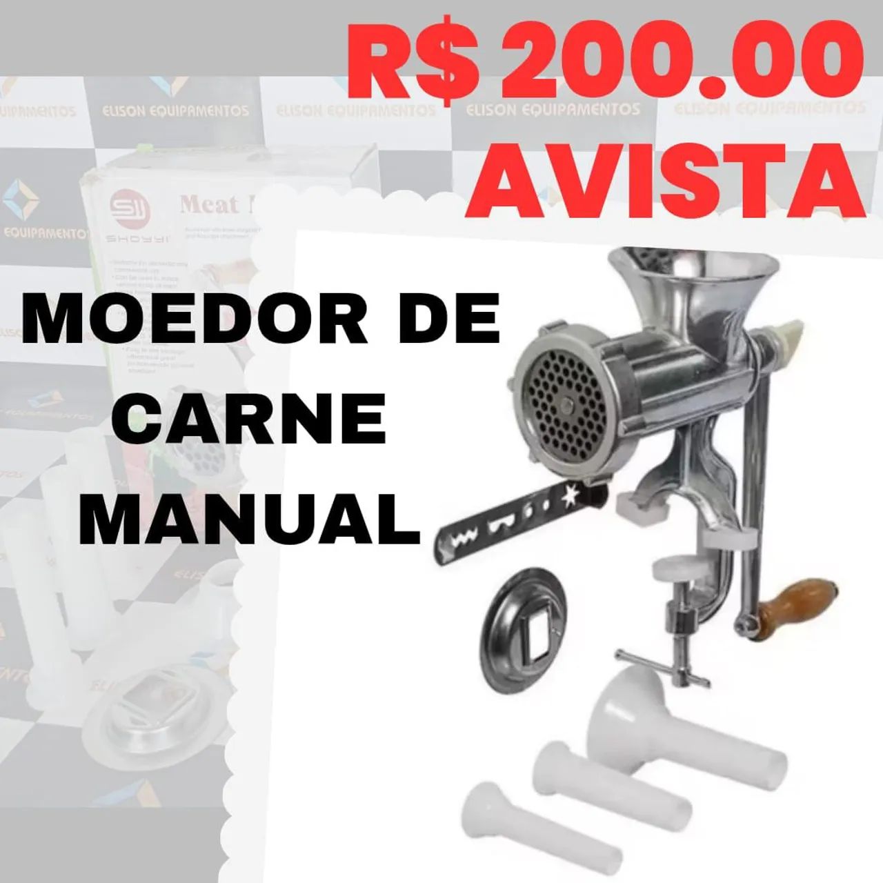Moedor de carne manual 