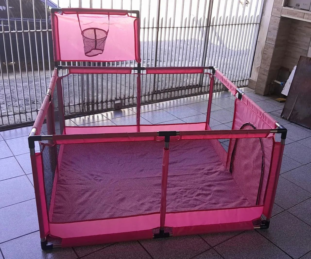 Cercadinho para bebe com mini cesta de basquete  - Foto 2