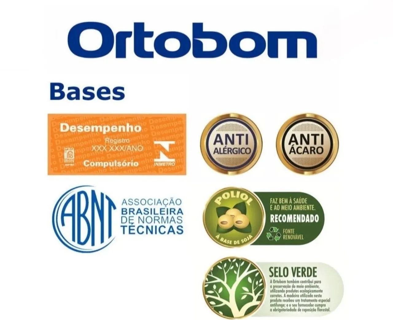 Base/Cama box Bipartido Queen Ortobom  - Foto 5