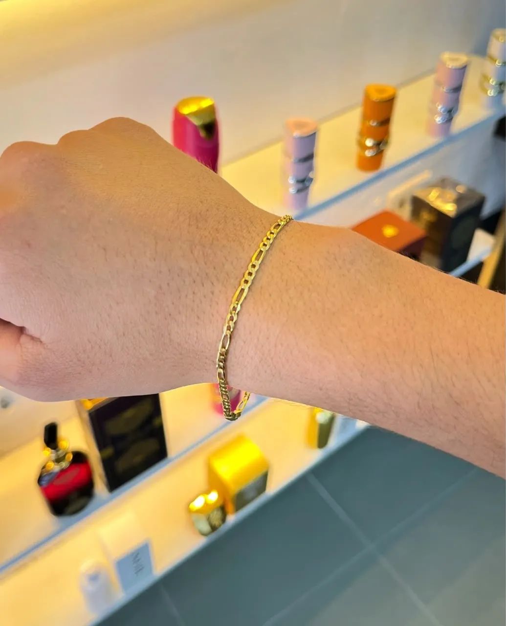 Pulseira Prata banhada ouro - Foto 2