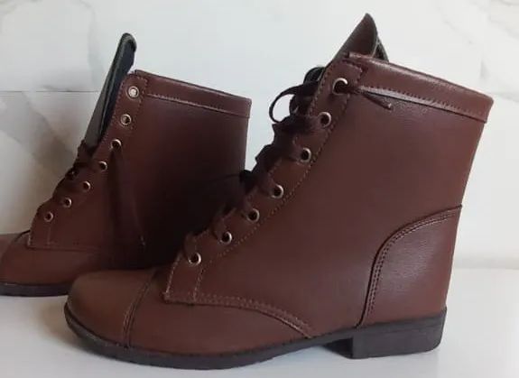 BOTA COTURNO MARROM - Foto 4