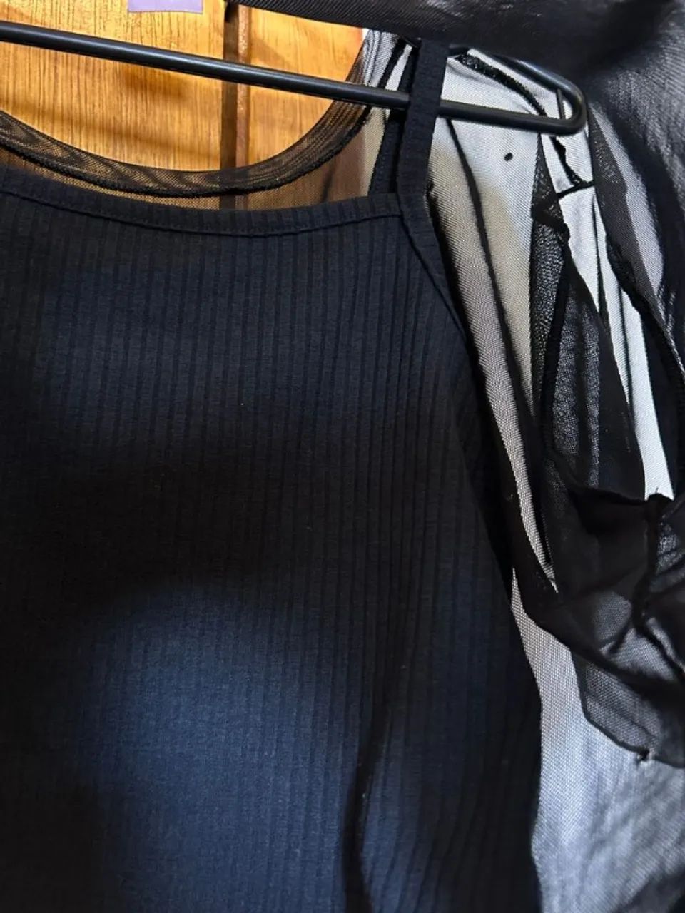 Blusa Cropped Tule com Strass - Foto 3