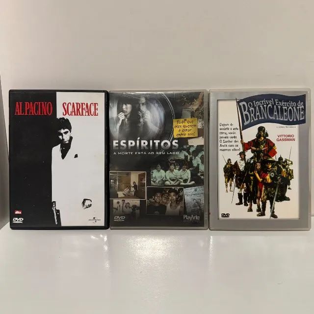 Lote com 3 DVDs Usados - Espíritos e mais