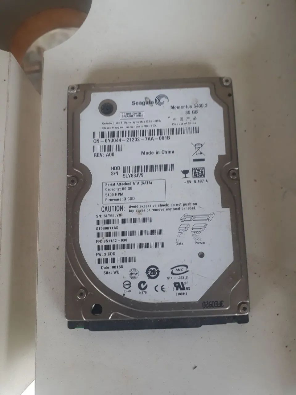 HD de notebook