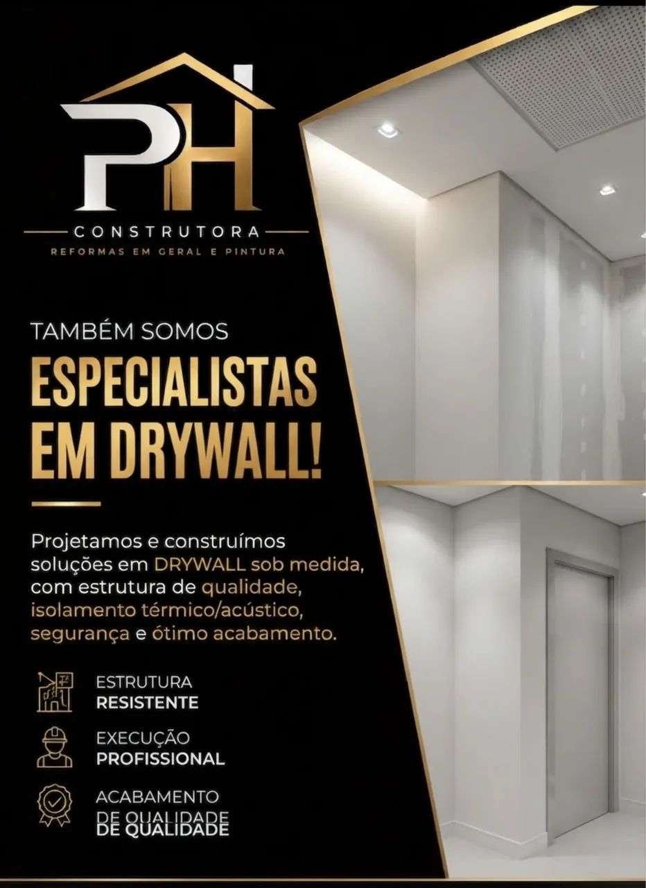 Drywall Gesso Acartonado Faça seu Orçamento sem compromisso!