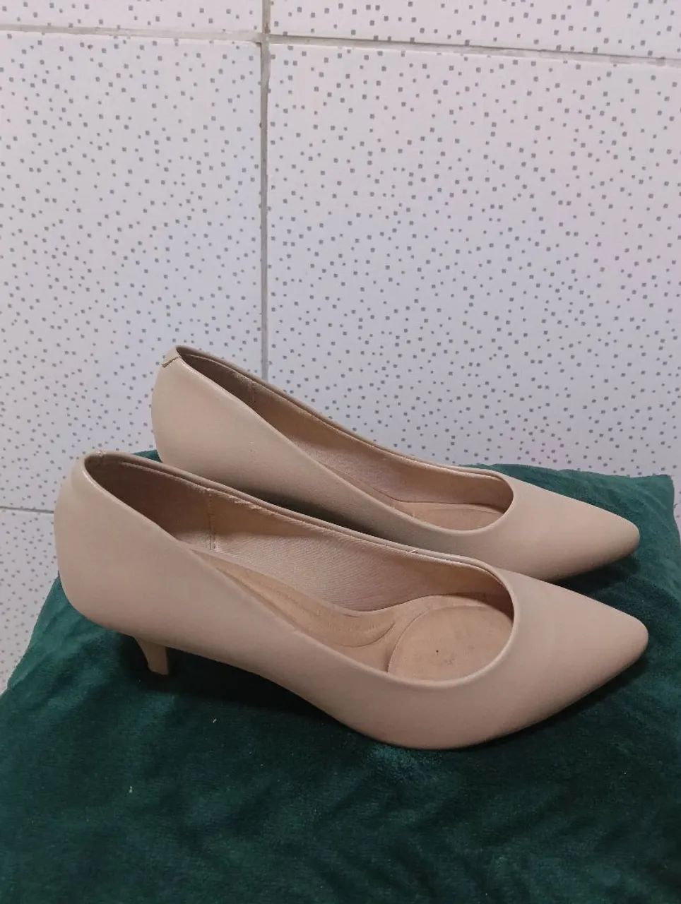 Sapato scarpin nude 38