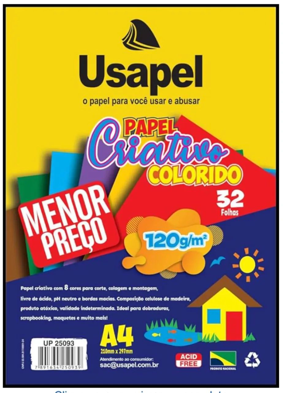 Usapel Colorful Creative A4 Paper | 32 Sheets for Crafts