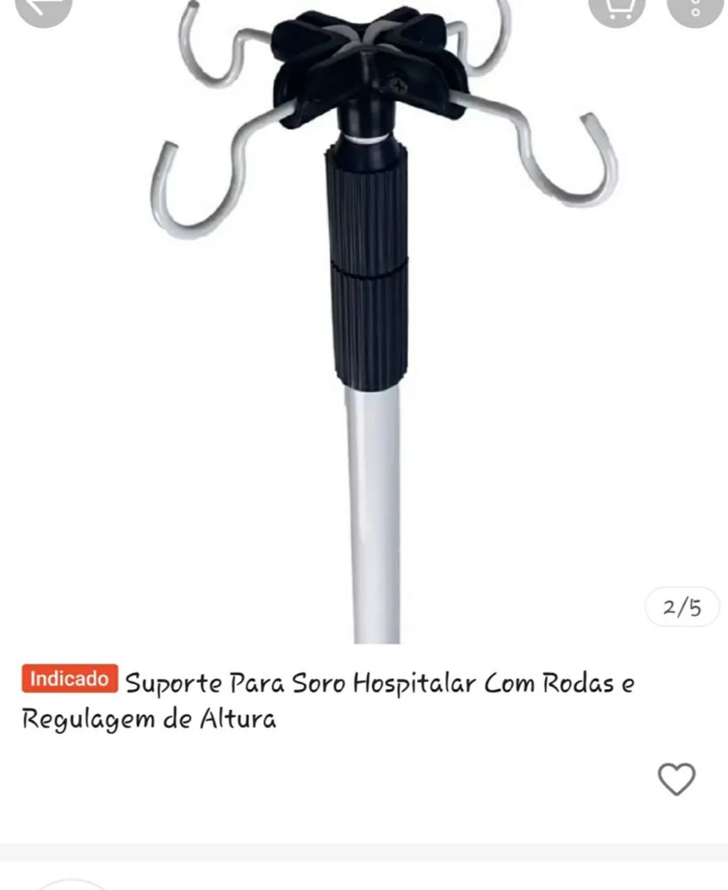 Suporte para Soro e outros medicamentos (Usado por 3 meses) - Foto 2