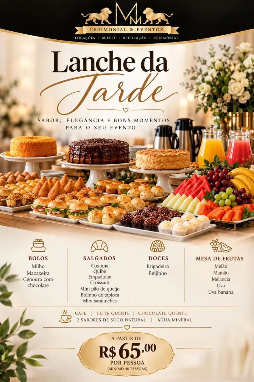 Buffet e logística para eventos