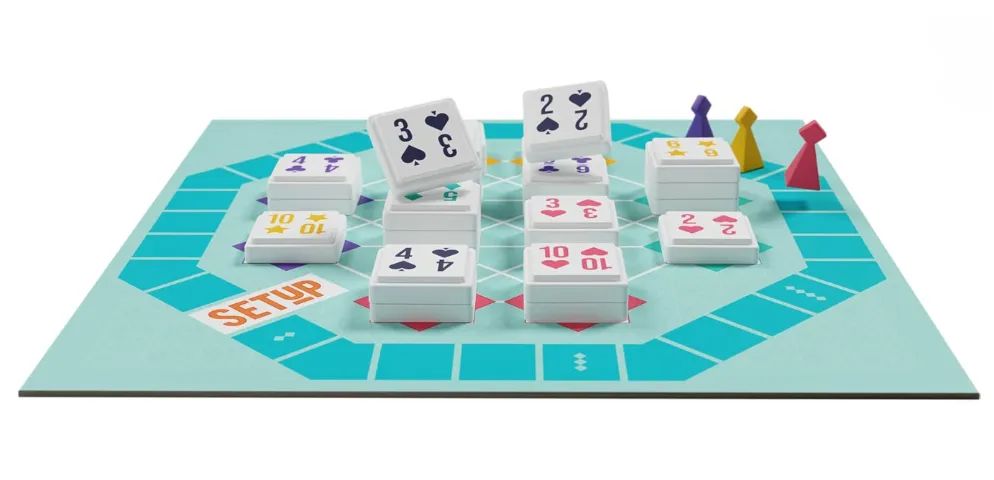 Asmodee SETUP Jogo de Tabuleiro para Amigos 2 a 4 Jogadores 8+ Partidas de até 20 Min - Foto 3