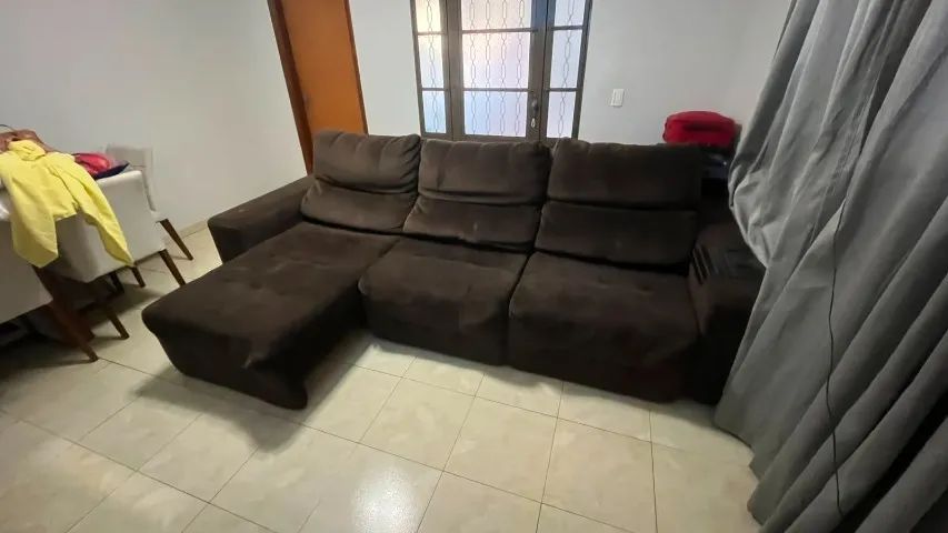Sofá Retrátil e Reclinável 3 Lugares - Foto 3