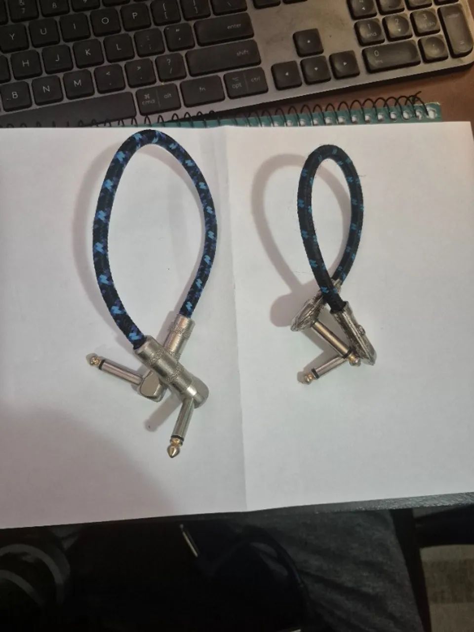 Kit 8 Cabos para pedais/pedal (patch cables) - Foto 2