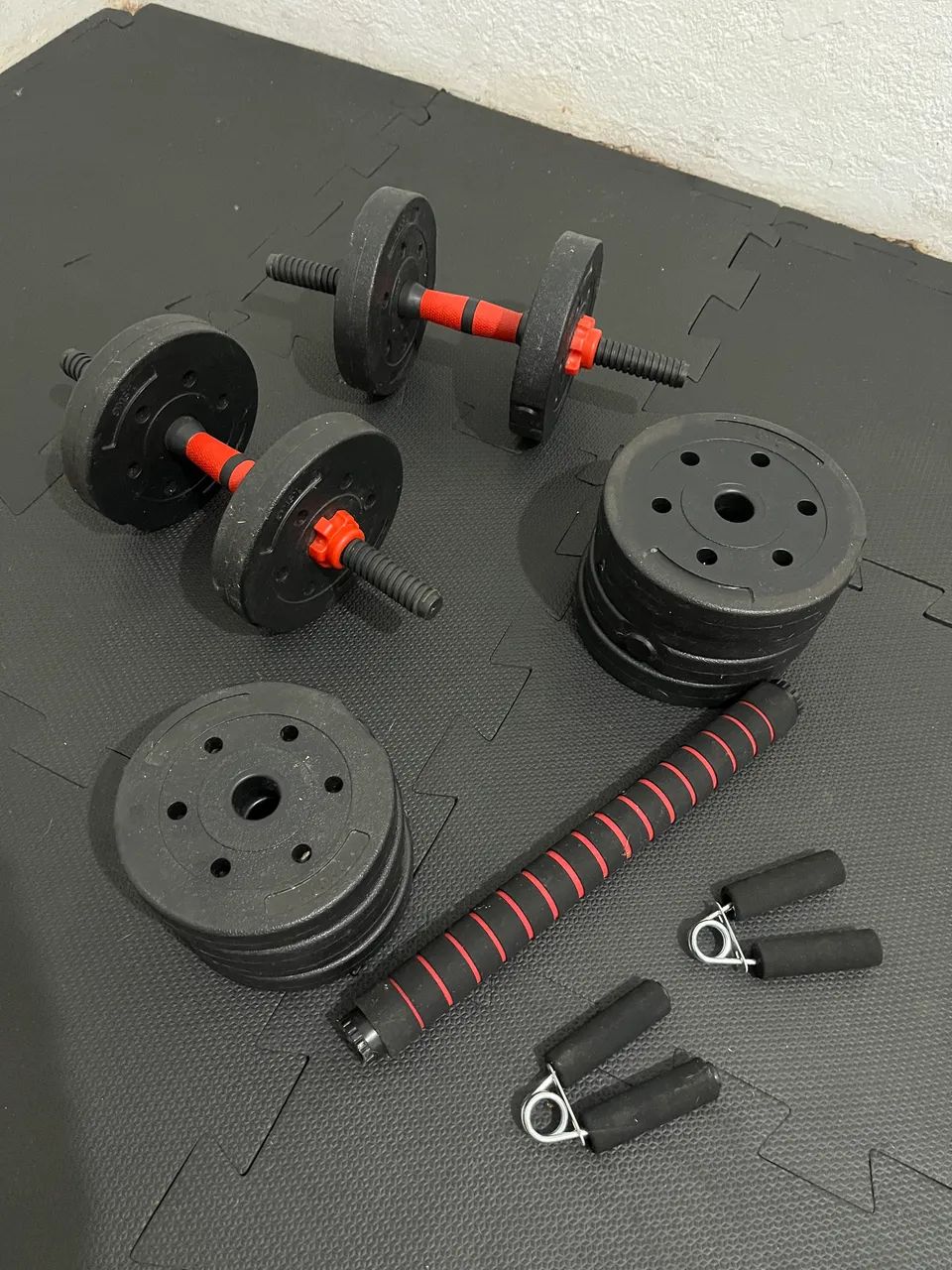 Kit Musculação com Tatame 