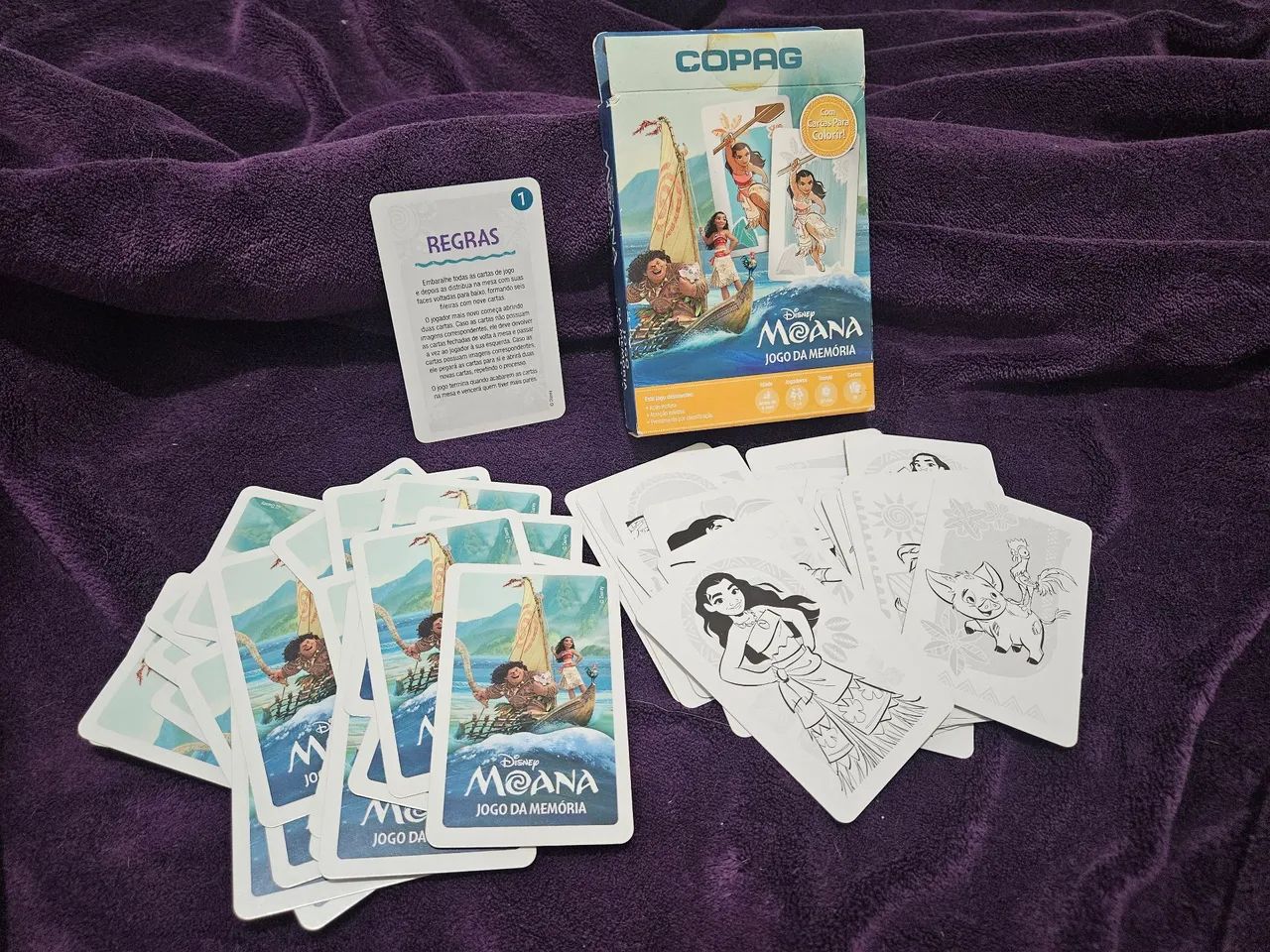 Disney Moana - Jogo da Memória - Copag baralho infantil