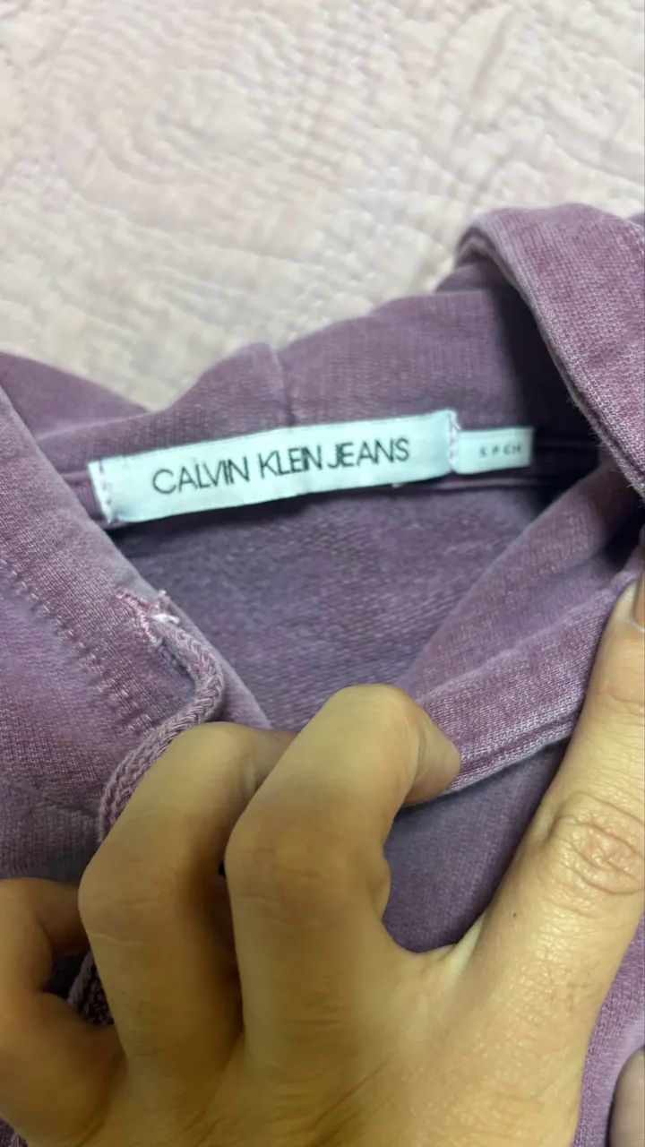 Casaco Calvin Klein destroyed- tam P. Seminovo - Foto 5