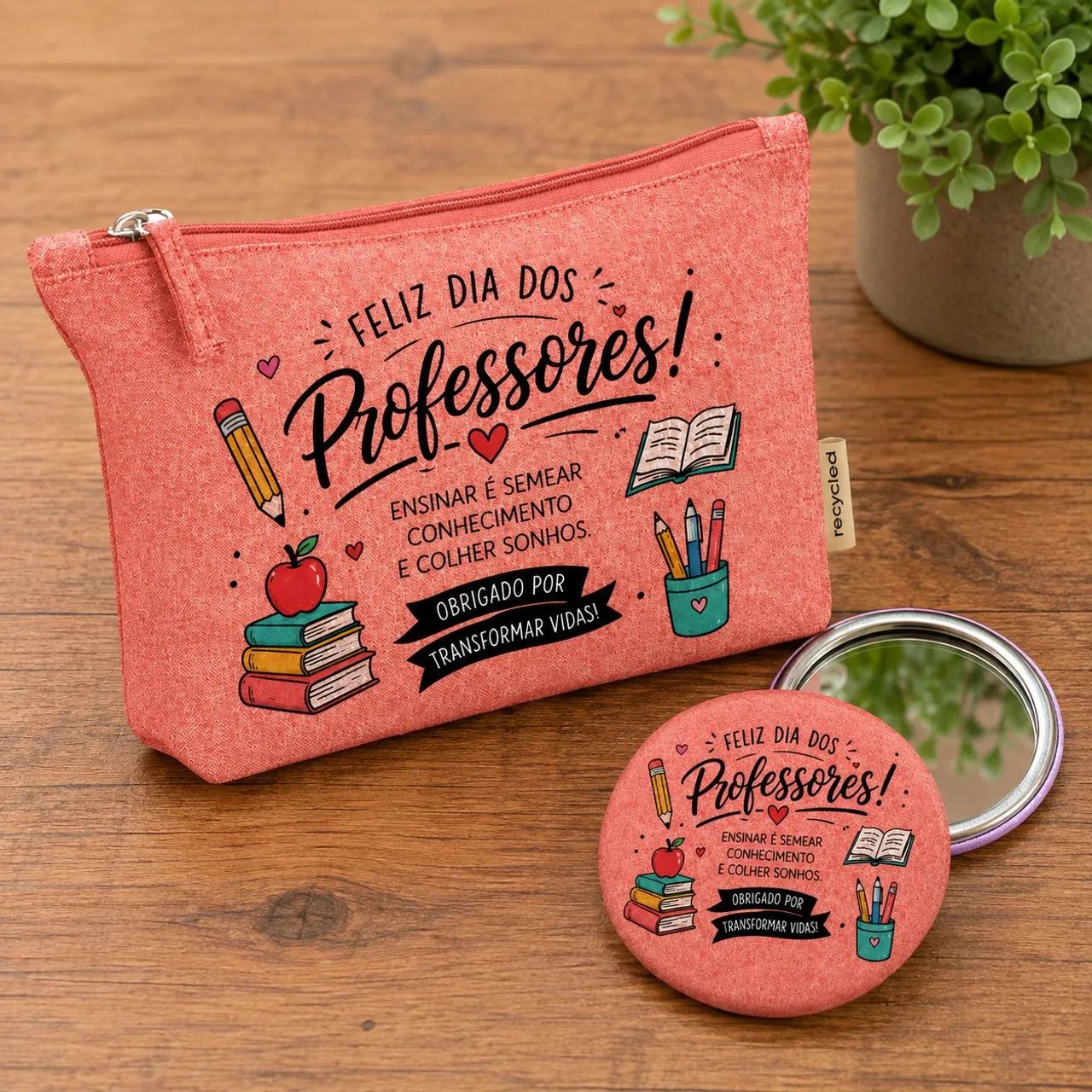Kit nécessaire e espelho personalizados - Foto 2