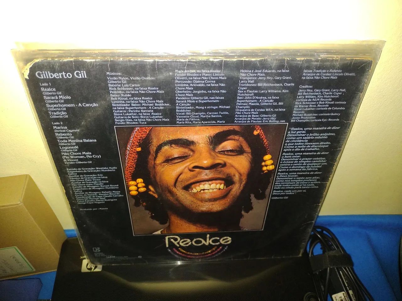 Álbum Realce Gilberto Gil LP disco de Vinil, bom estado. - Foto 4