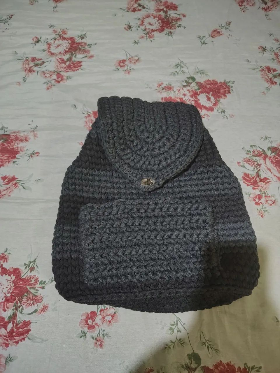 Mochila de crochê 