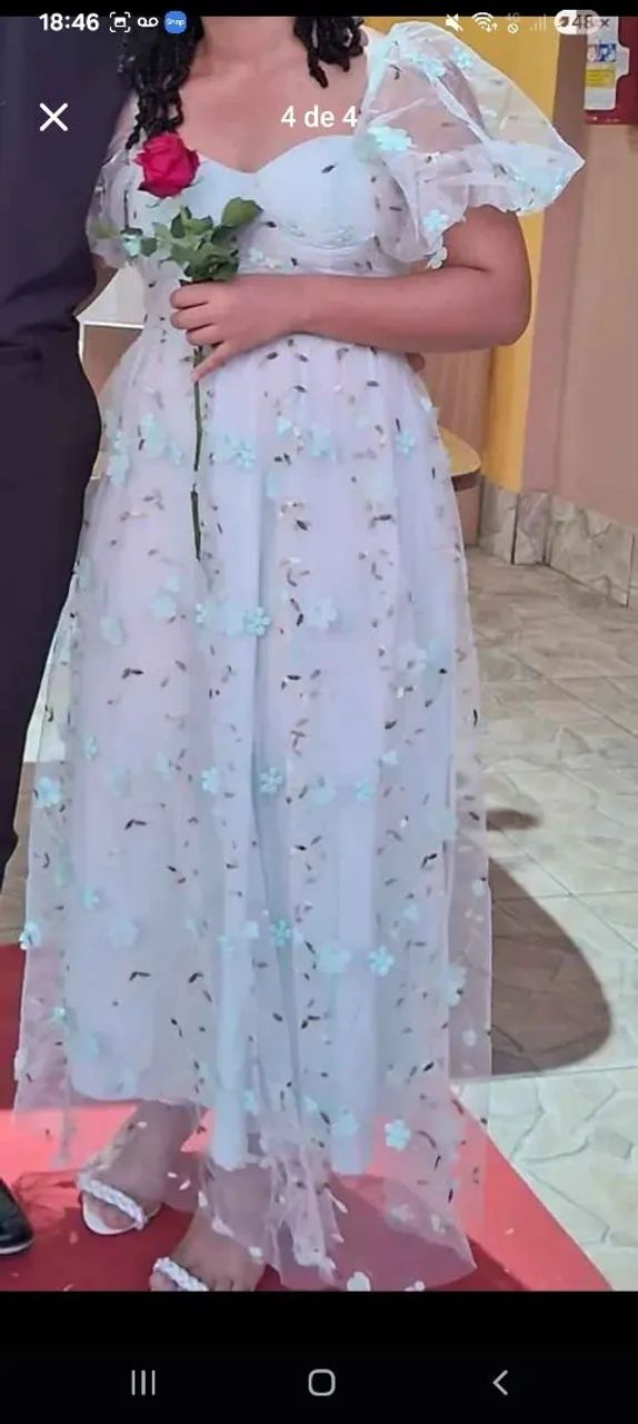 Vestido de festa tamanho M - Foto 4