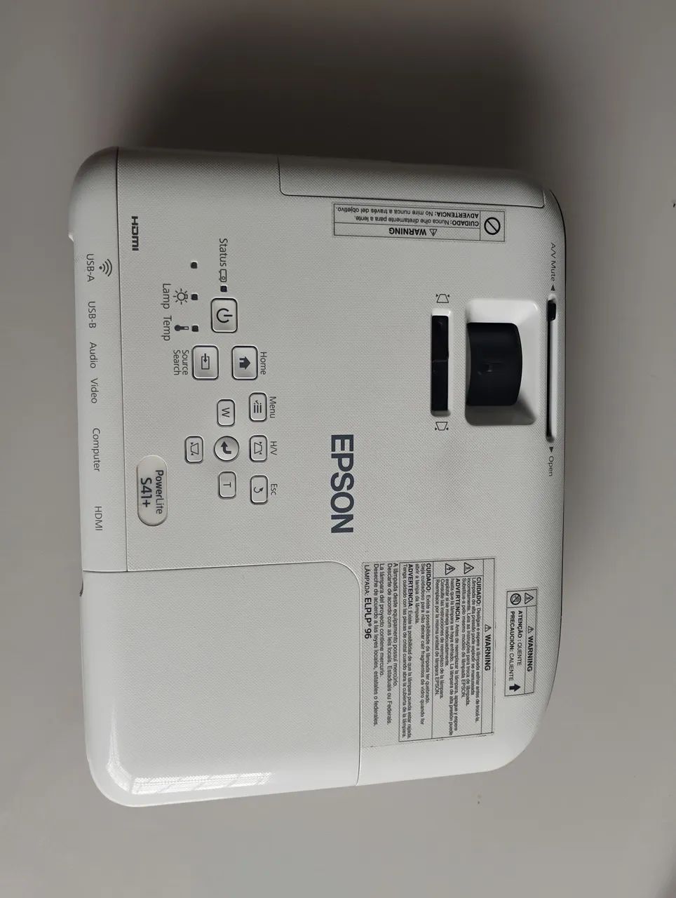 Projetor Epson PowerLite S41+ - Imagem Grande, Qualidade Profissional! - Foto 2