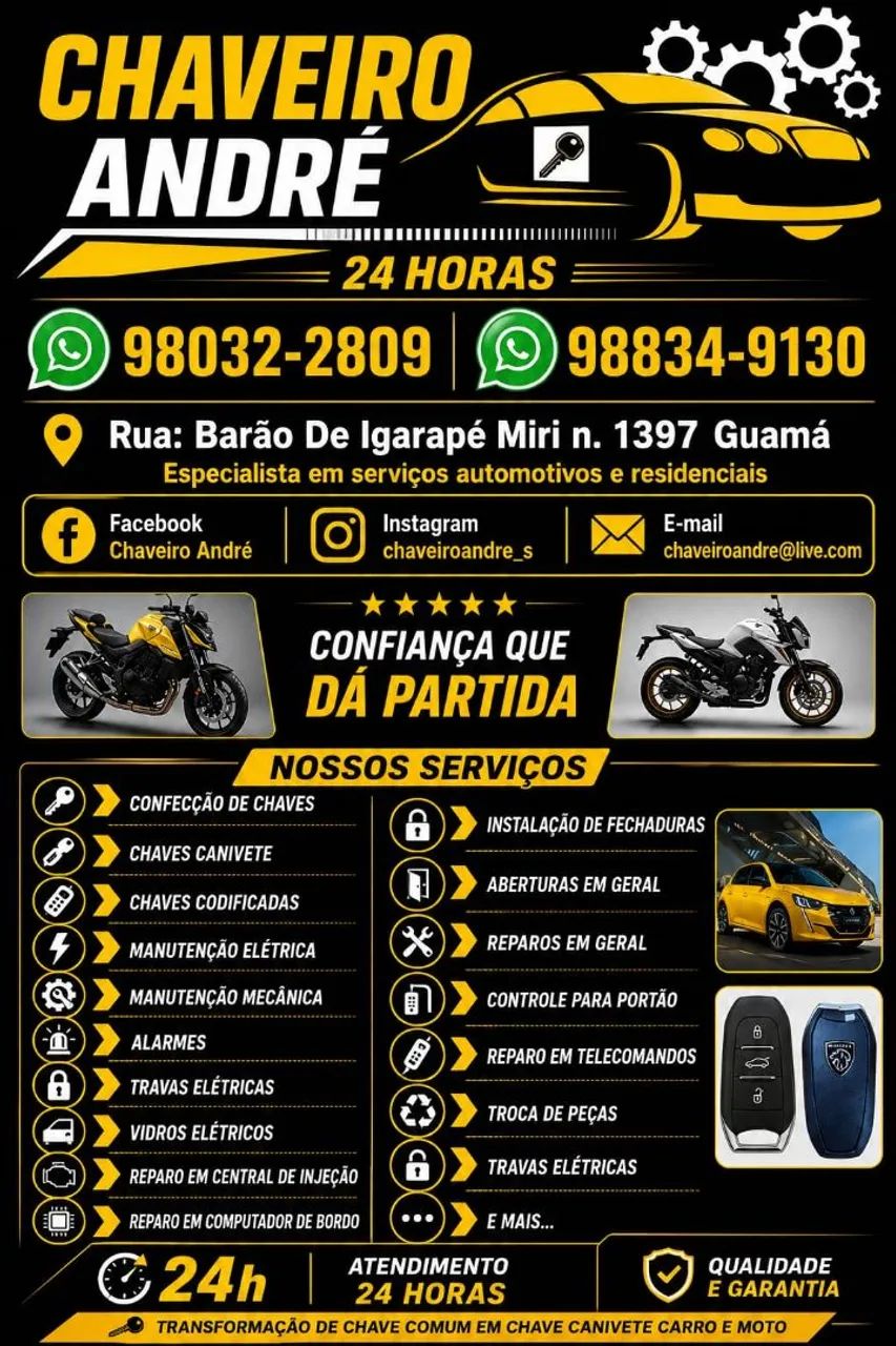 Chaveiro André 24 Horas * - Foto 2