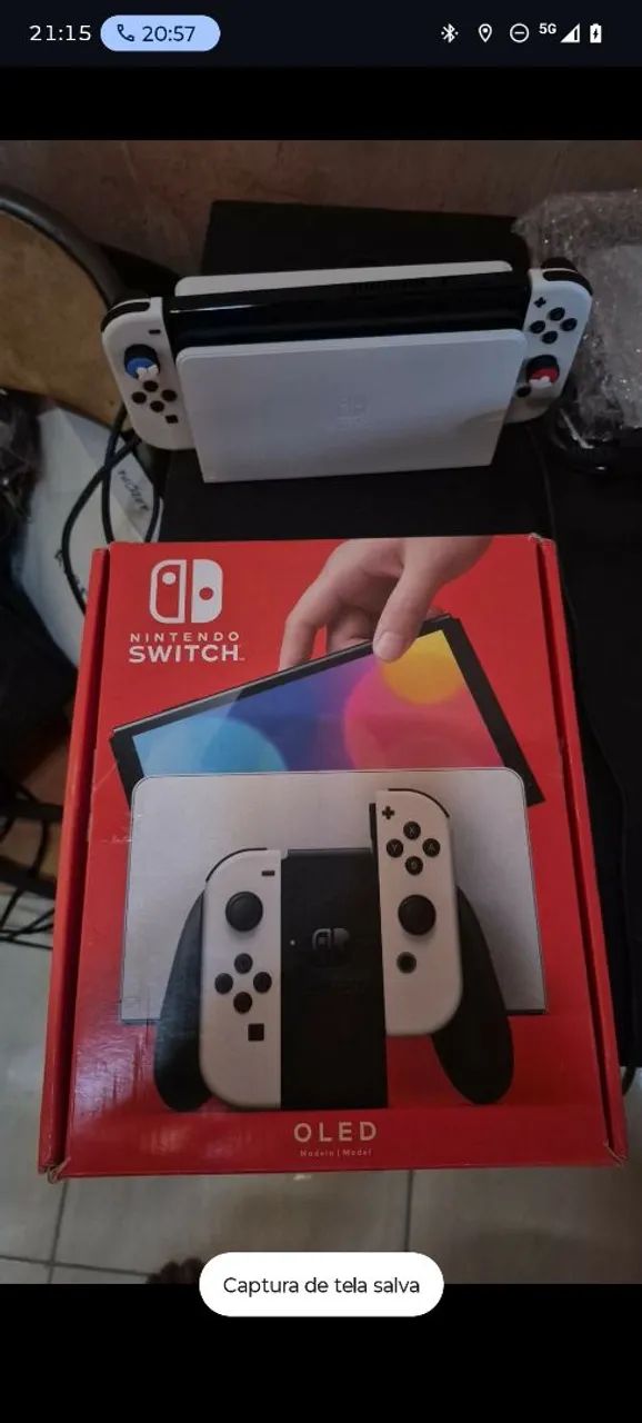 Nintendo switch oled com 128 desbloqueado  - Foto 3